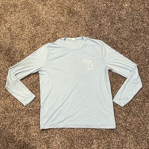 Sport-Tek Blue Long Sleeve Michigan Army National Guard Shirt